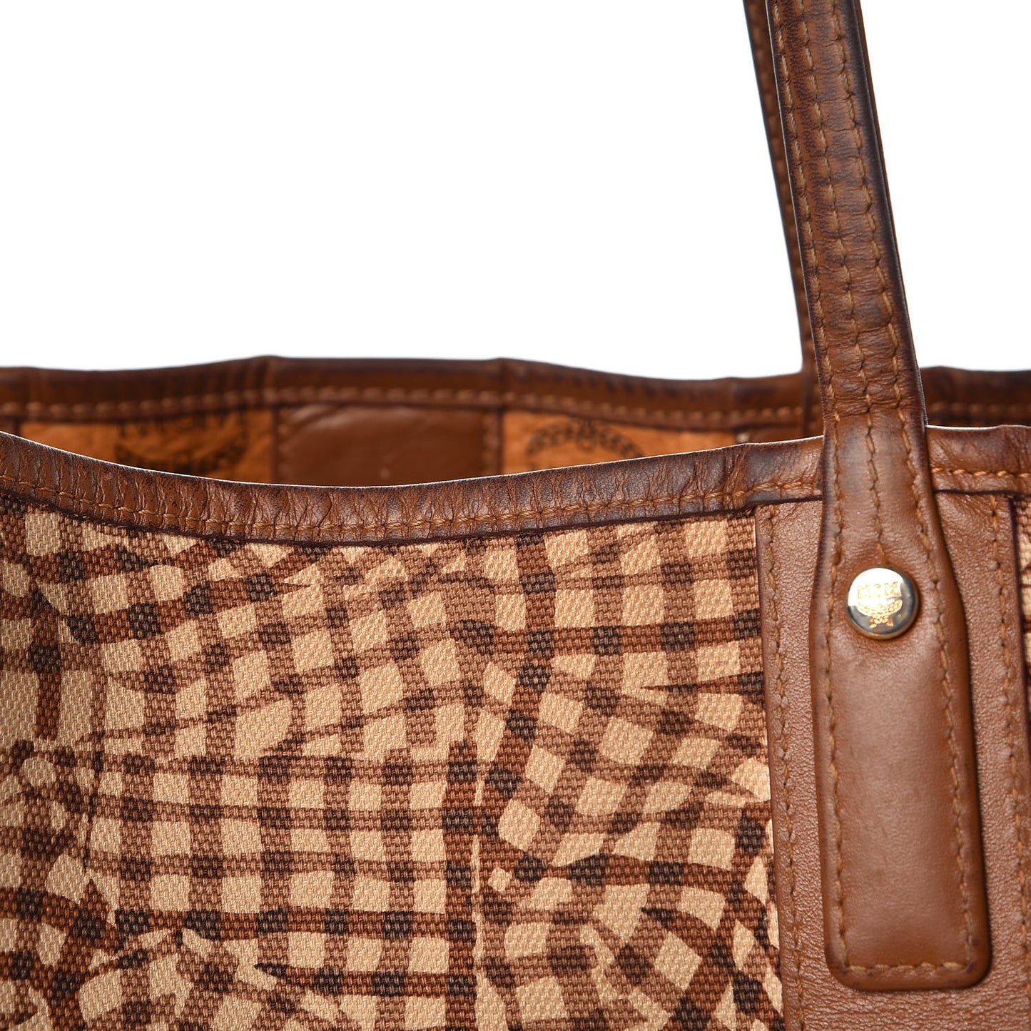 Visetos Liz Reversible Shopper Tote Cognac