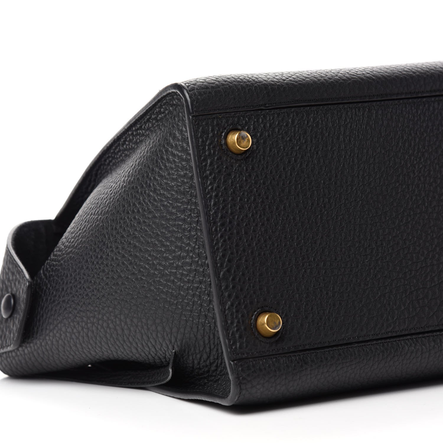 Celine Bullhide Calfskin Small Ring Bag Black 6 of 9