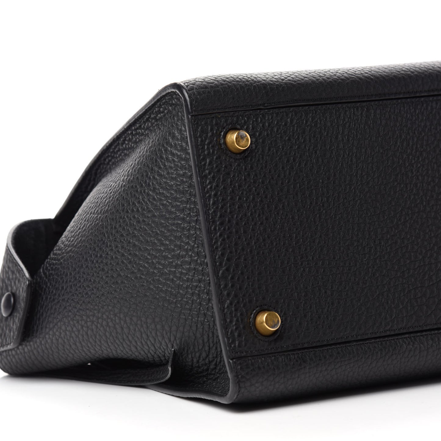 Bullhide Calfskin Small Ring Bag Black