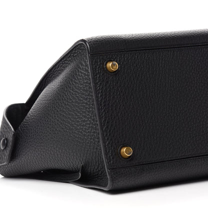 Celine Bullhide Calfskin Small Ring Bag Black 6 of 9