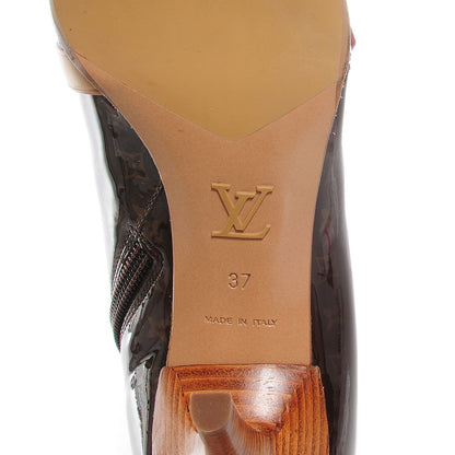 Louis Vuitton Monogram Patent Gina Ankle Boots 37 6 of 7