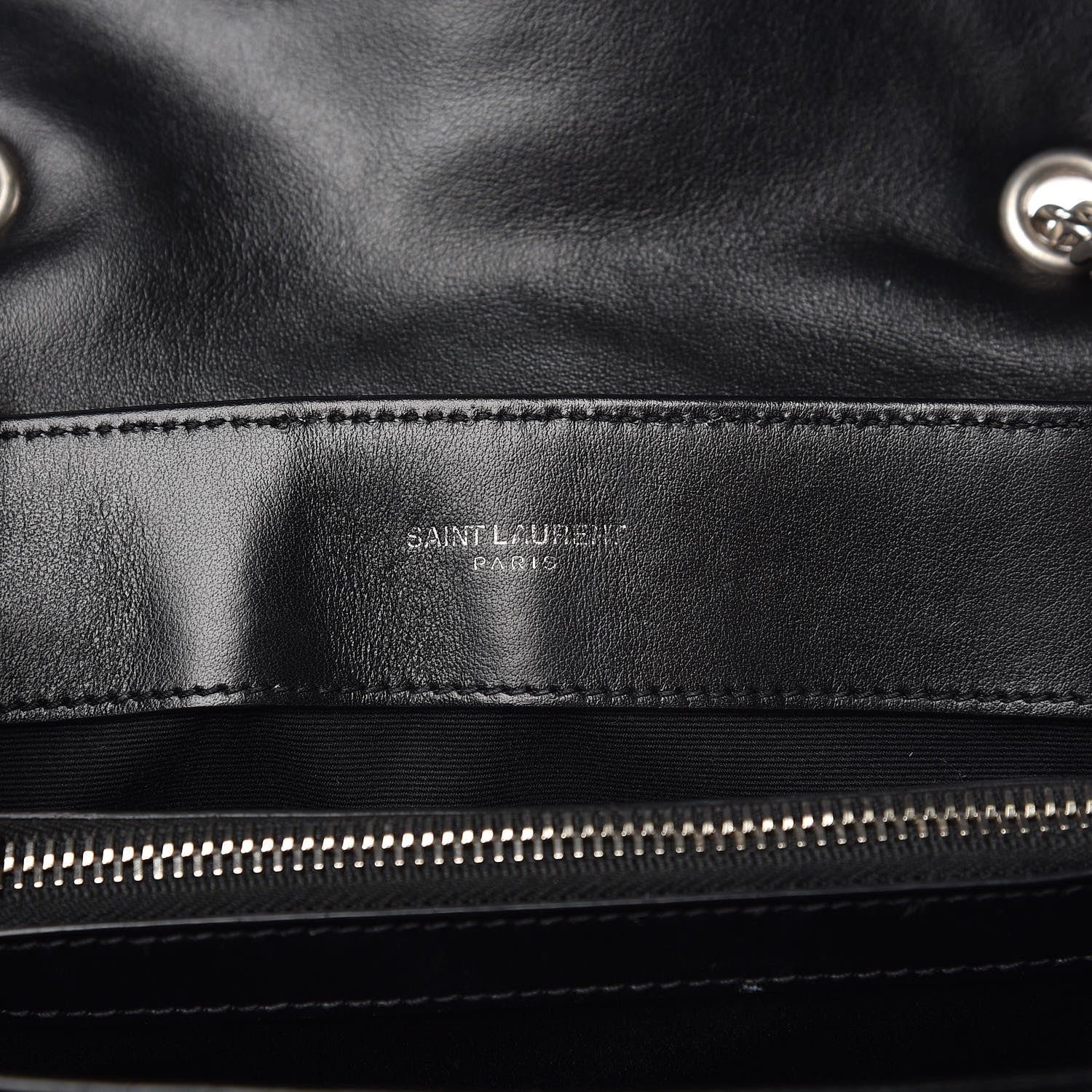 Saint Laurent Calfskin Y Quilted Monogram Small Loulou Chain Satchel Black 6 of 12