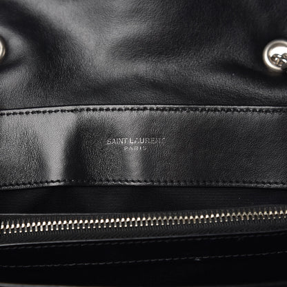 Saint Laurent Calfskin Y Quilted Monogram Small Loulou Chain Satchel Black 6 of 12