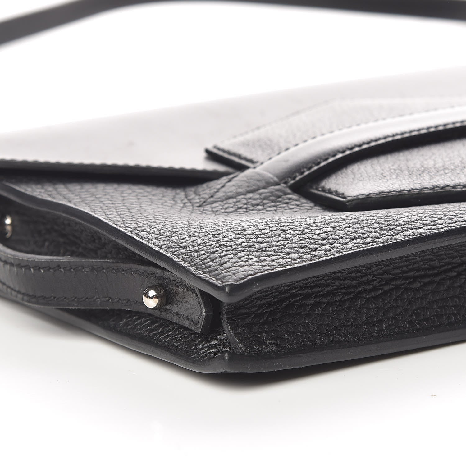 Hermes Box Taurillon Clemence Faco Clutch Black 8 of 15