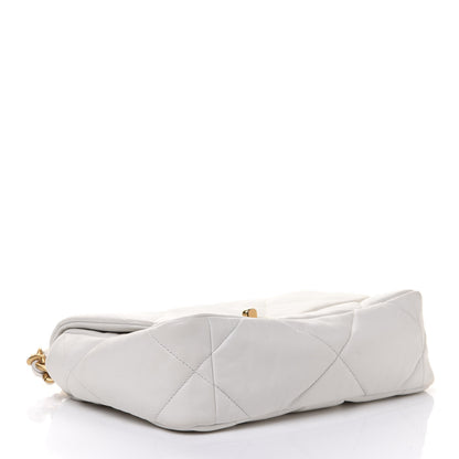 Chanel Lambskin Quilted Medium Chanel 19 Flap White 3 of 10