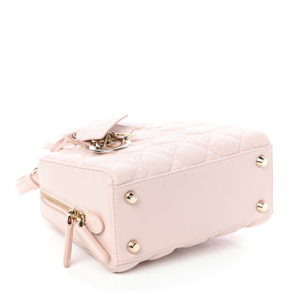 Christian Dior Lambskin Cannage Bag Pink 4 of 9