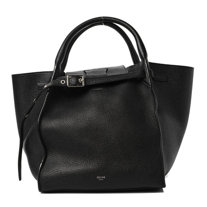 Celine Supple Grained Calfskin Small Long Strap Big Bag Black 1 of 8