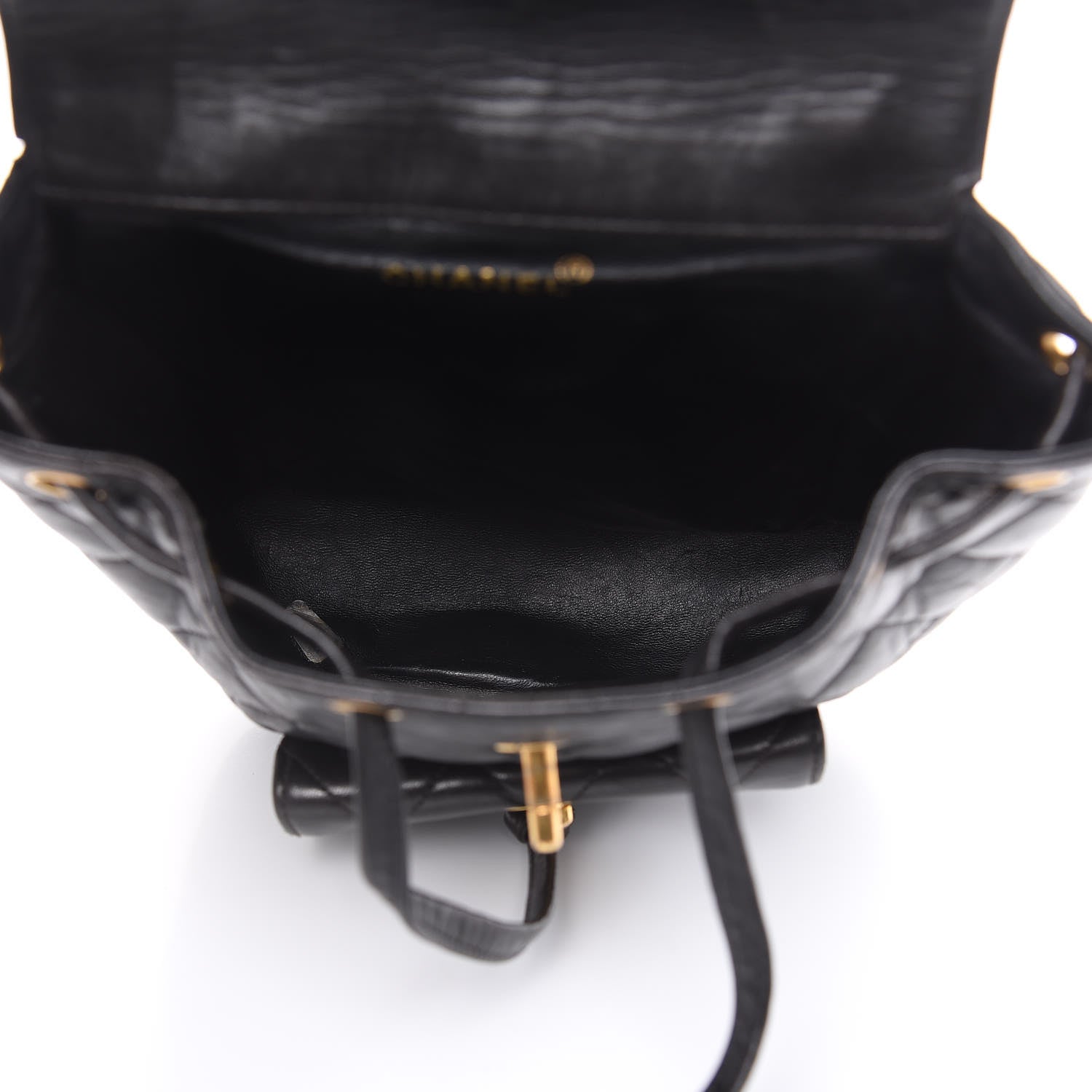 Chanel Lambskin Quilted CC Chain Backpack Black 5 of 16