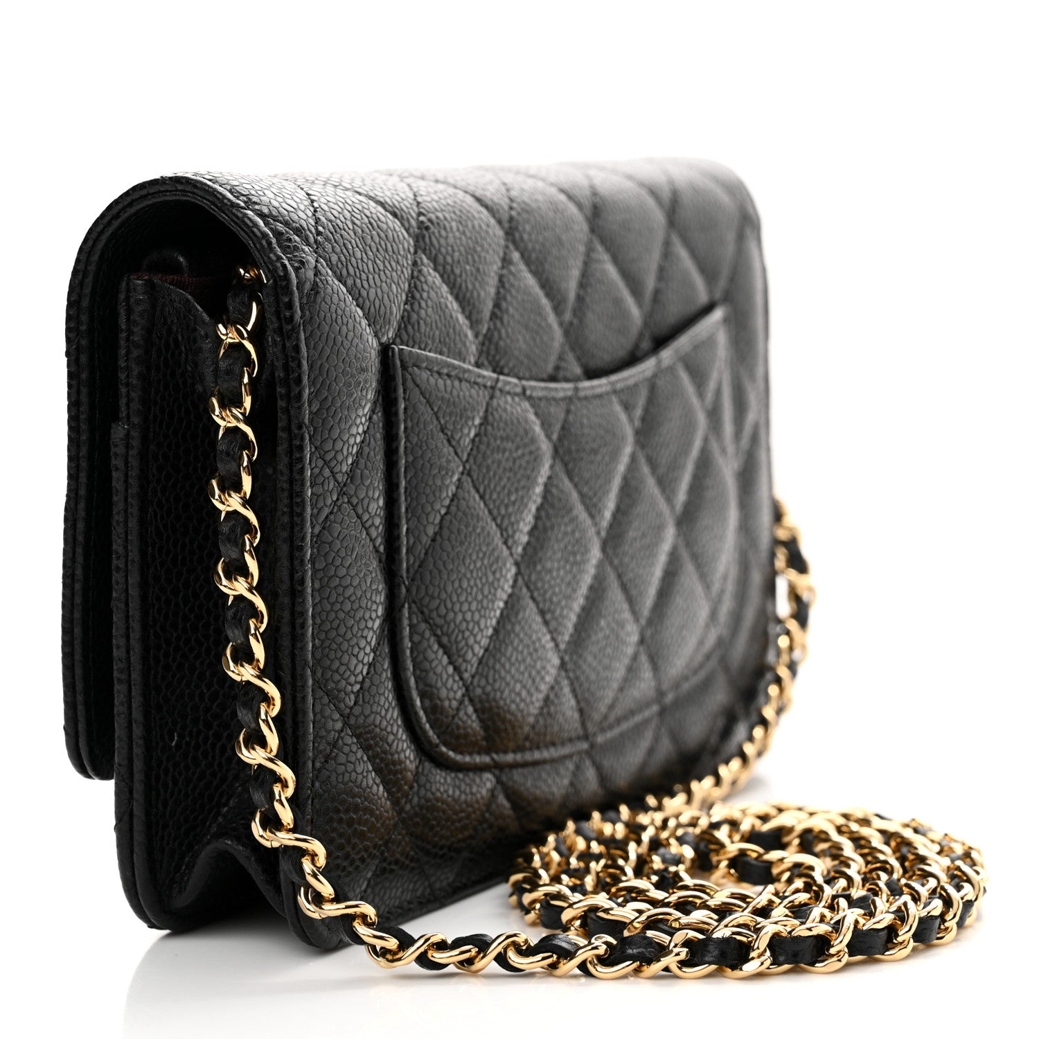 Chanel Caviar Quilted Wallet on Chain WOC Black 3 of 16