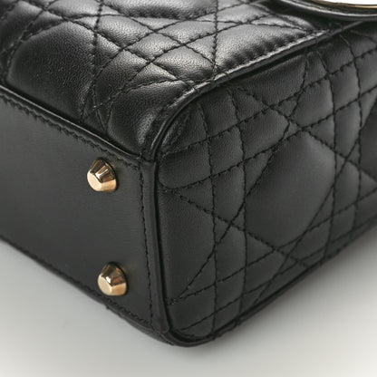 Christian Dior Lambskin Cannage Mini Lady Dior Black 10 of 10