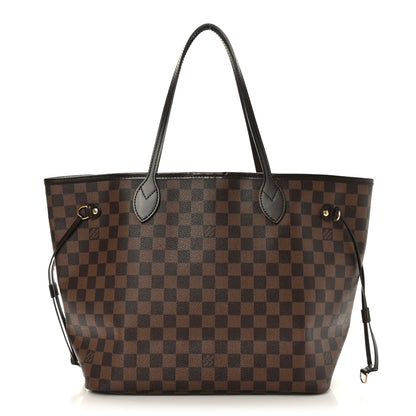 Louis Vuitton Damier Ebene Neo Neverfull MM Rose Ballerine 1 of 9