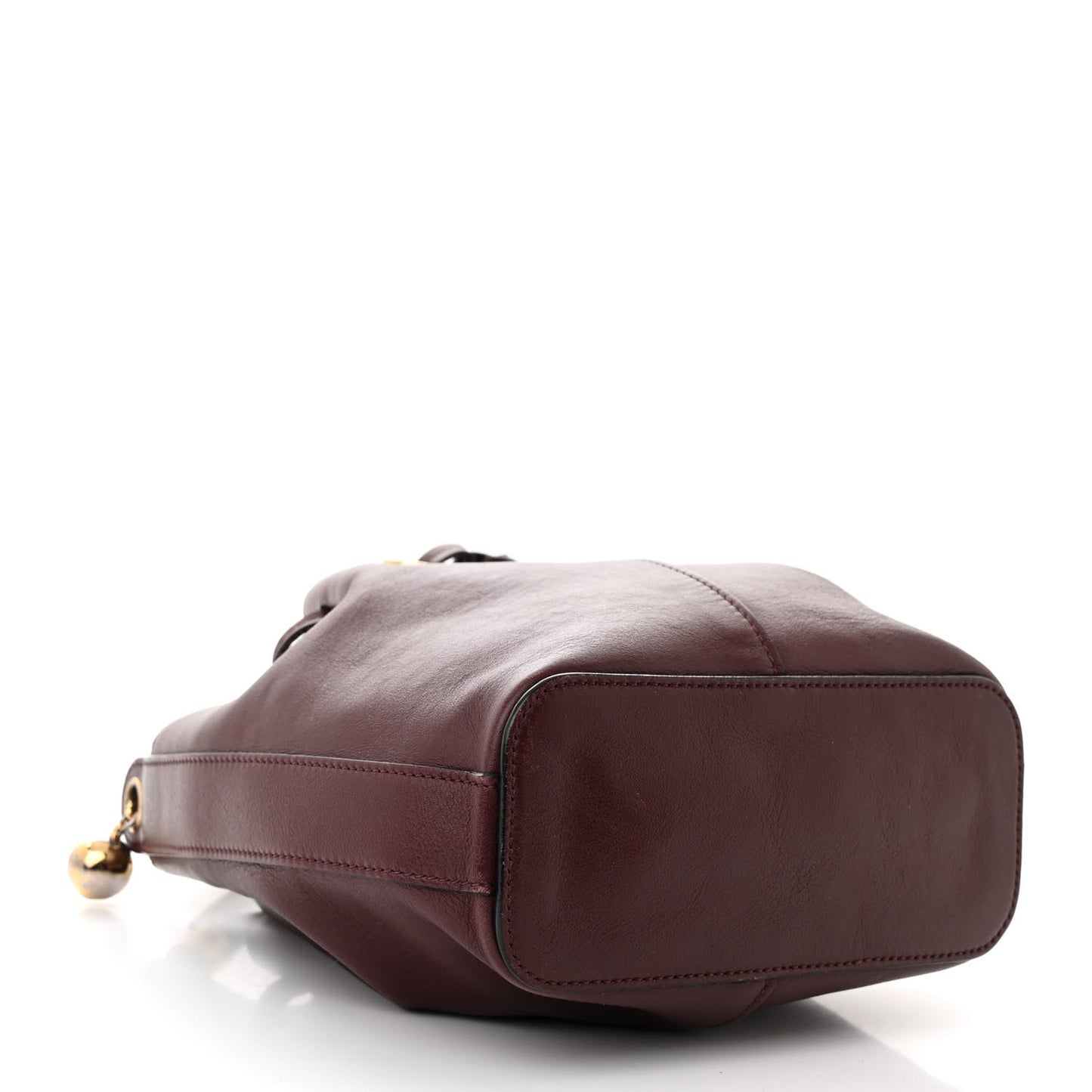 Calfskin Gala Small Bucket Bag Burgundy