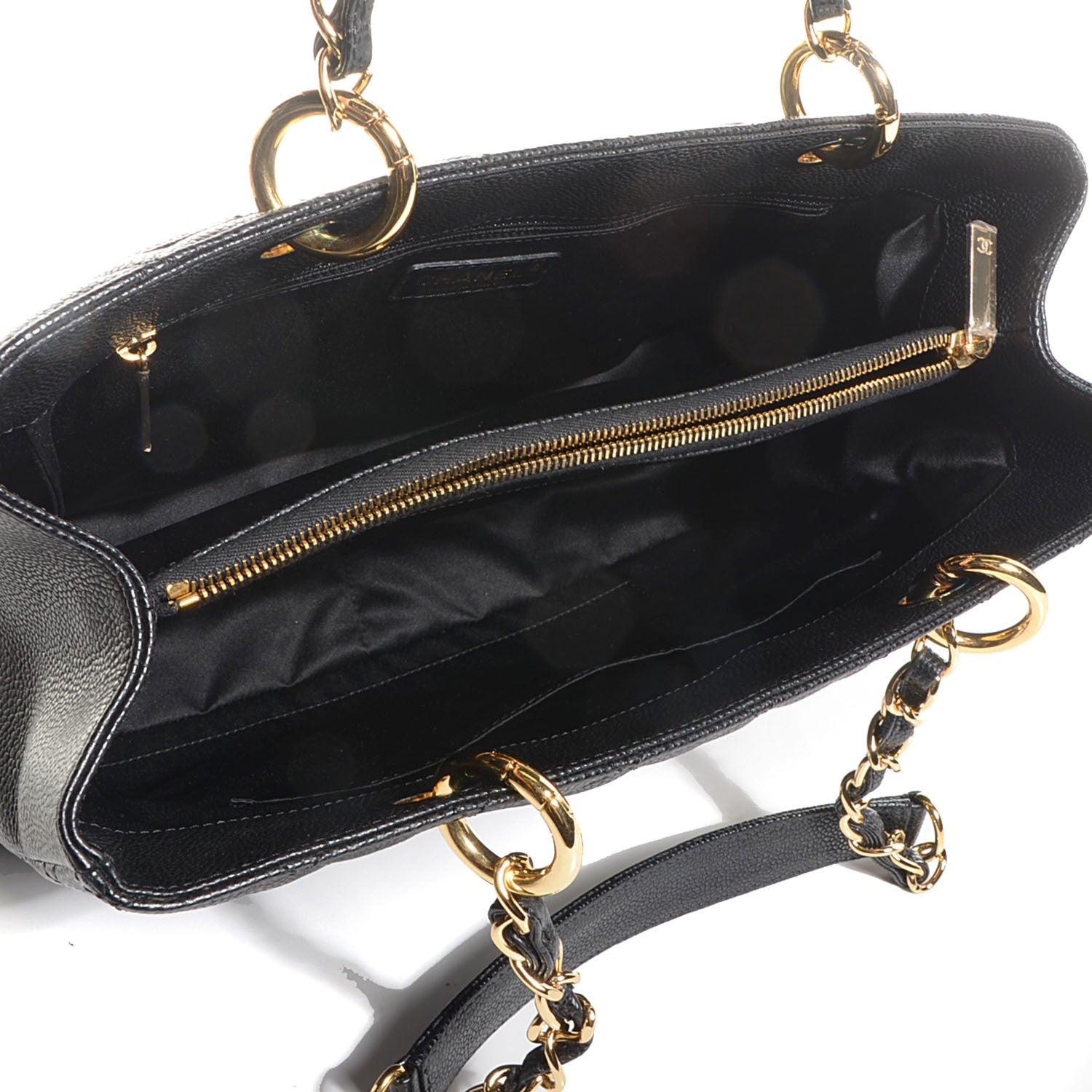 Chanel Caviar Grand Shopping Tote GST Black 5 of 8