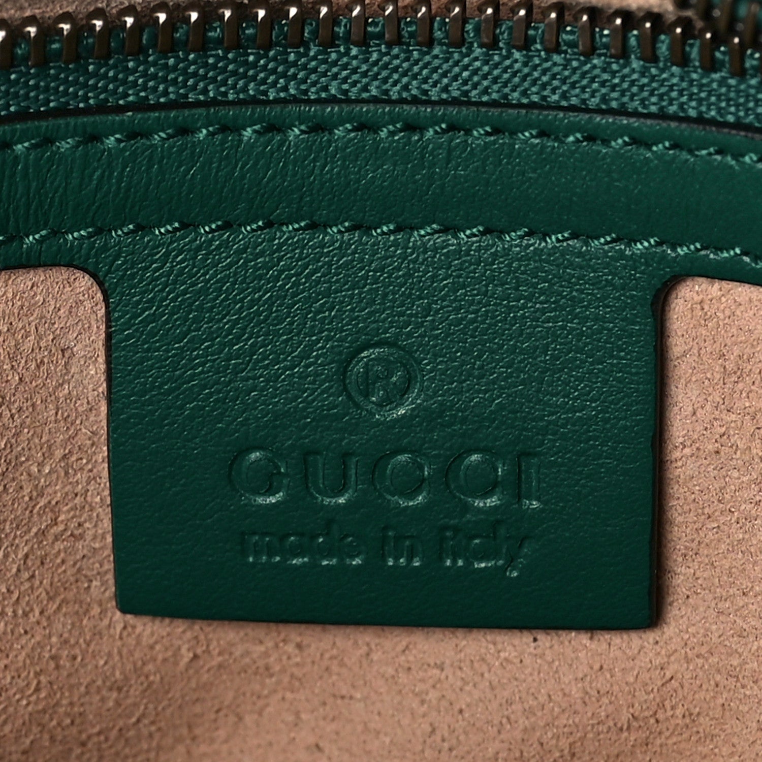 Gucci Calfskin Matelasse Small GG Marmont Shoulder Bag Emerald Green 7 of 10