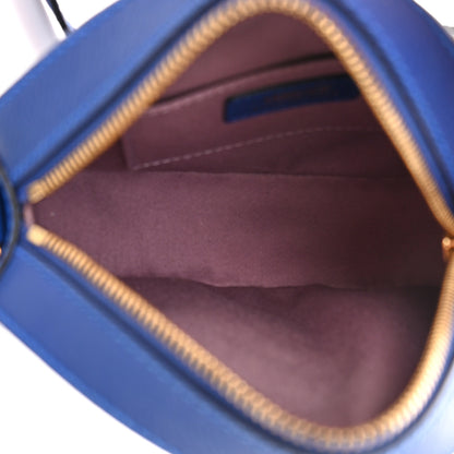 Versace Calfskin La Medusa Round Camera Bag Blue 5 of 9