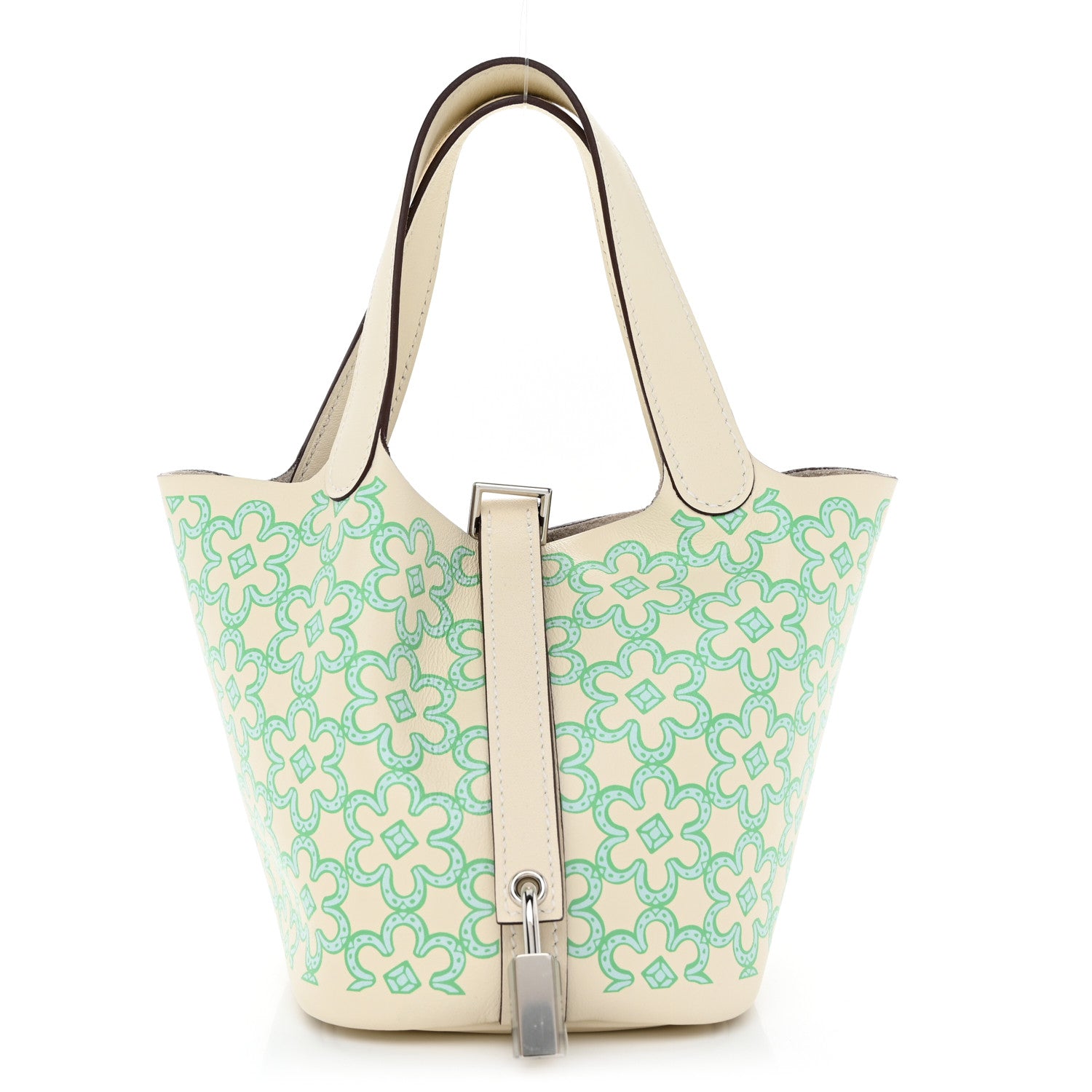 Hermes Swift Micro Lucky Daisy Picotin Lock Nata Vert 1 of 11