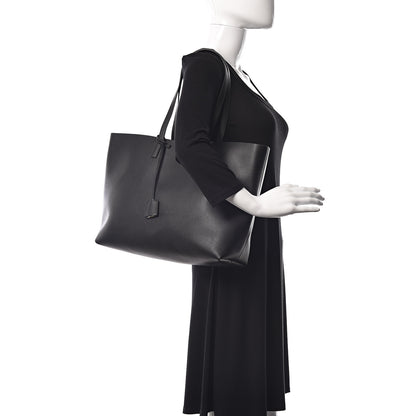Saint Laurent Calfskin Large Shopping Tote Black 2 of 11