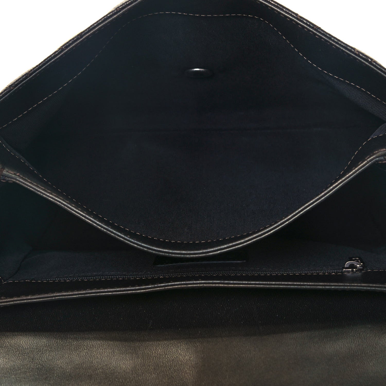 Chanel Metallic Goatskin Quilted Medium Rock In Rome Flap Charcoal 4 of 14