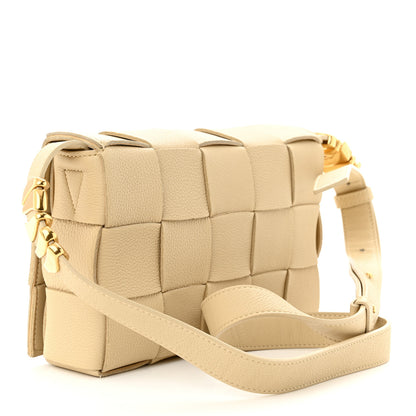 Bottega Veneta Grained Calfskin Maxi Intrecciato Cassette Crossbody Bag Porridge 3 of 11