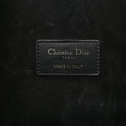 Christian Dior Calfskin CD Embossed Large C'est Chain Bucket Bag Black 6 of 14