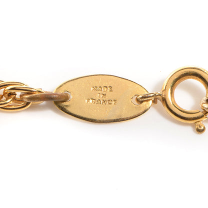 Chanel Pearl CC Pendant Necklace Gold 5 of 7