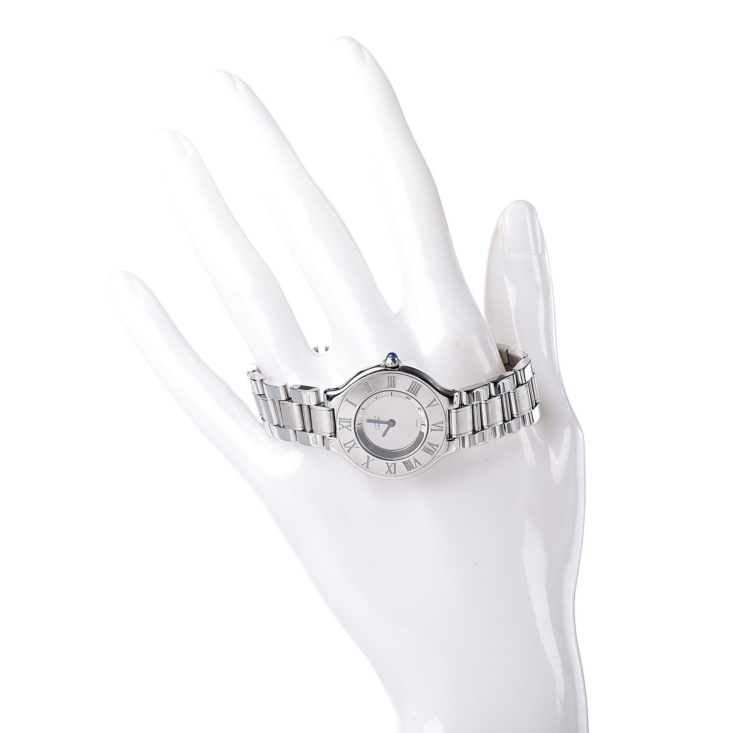 Cartier Stainless Steel 28mm Must De 21 Quartz Watch 2 of 8