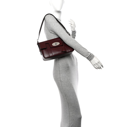 Mulberry Shiny Smooth Calfskin East West Bayswater Black Cherry 3 of 18