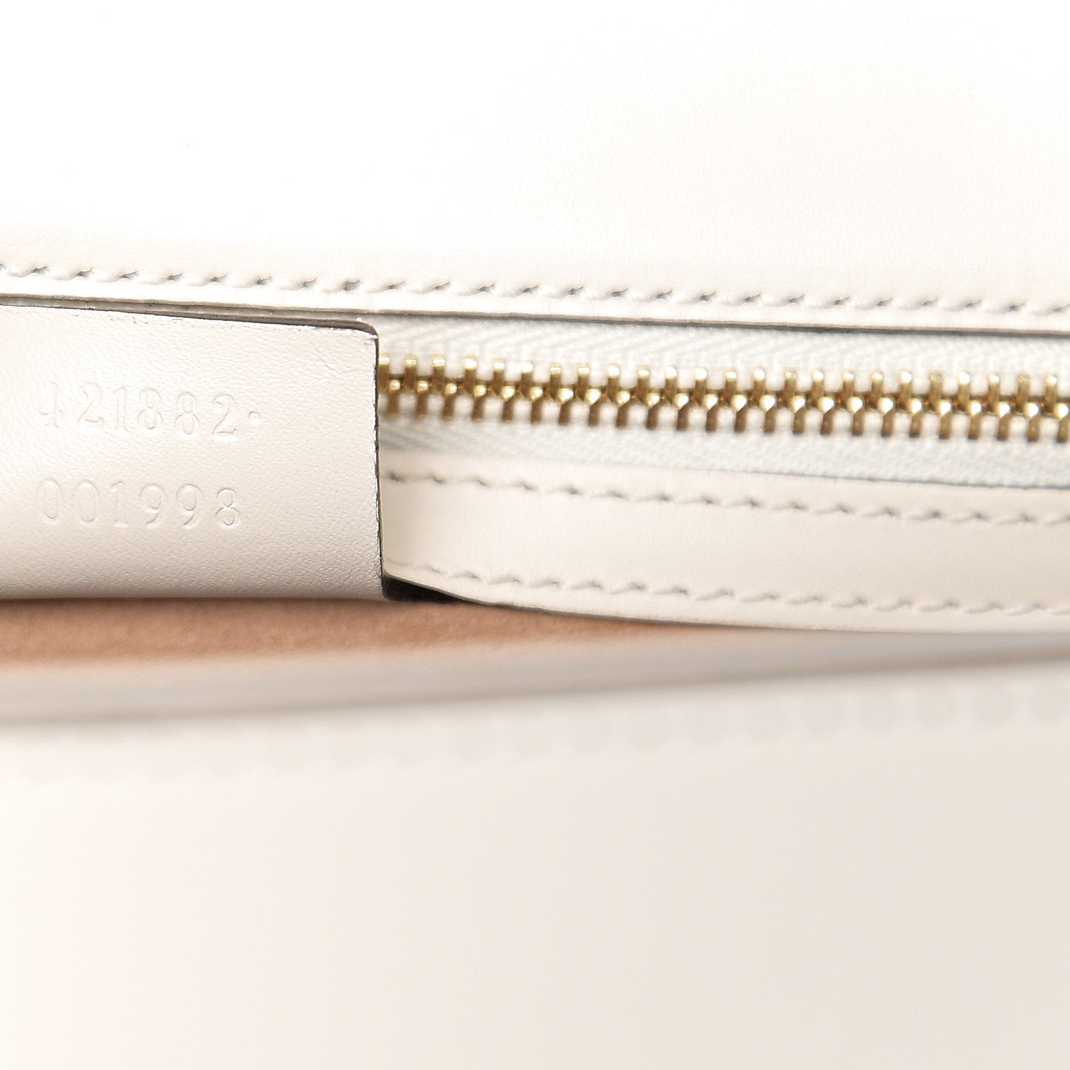 Gucci Calfskin Small Sylvie Shoulder Bag Off White 6 of 10