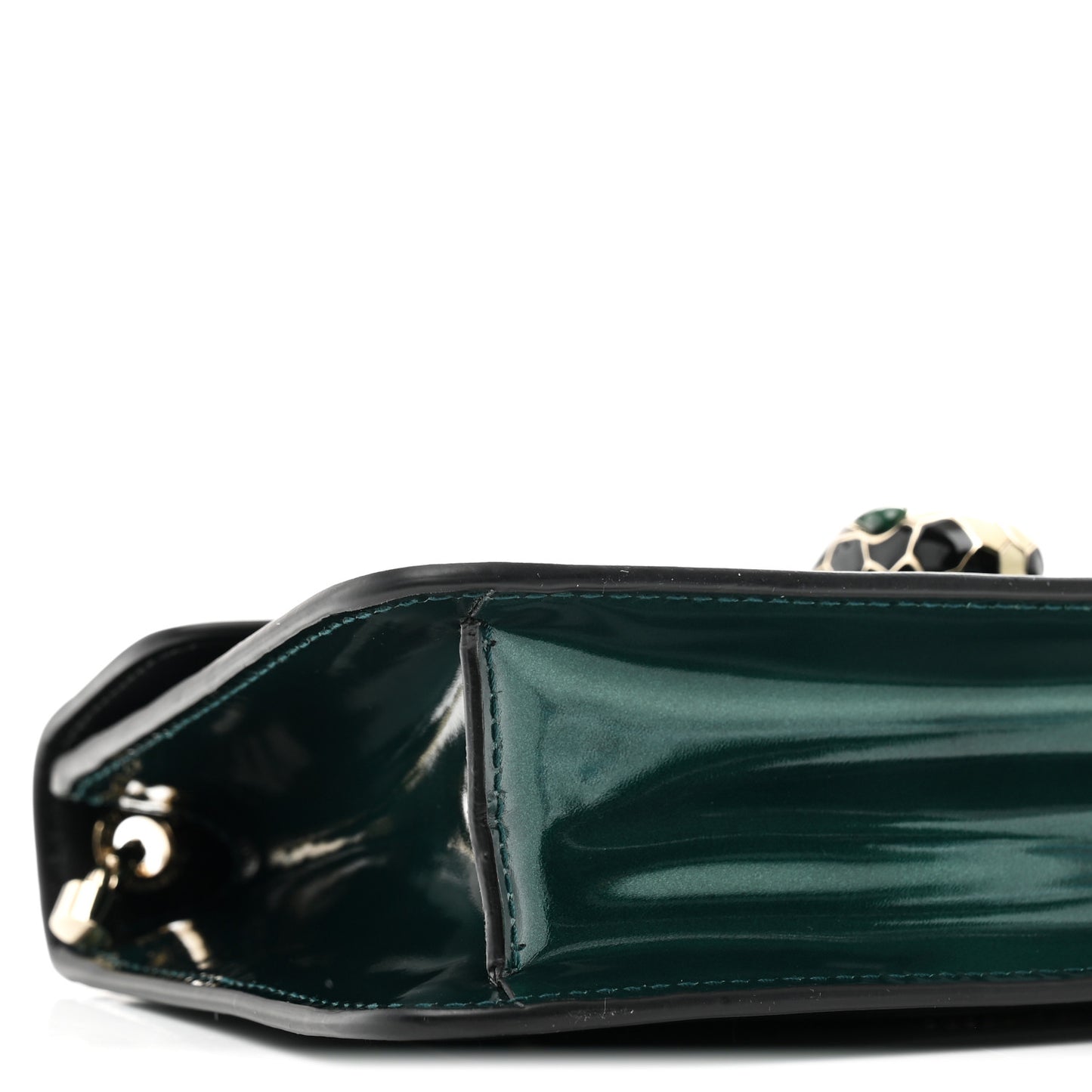 Metallic Serpenti Forever Small Shoulder Bag Green