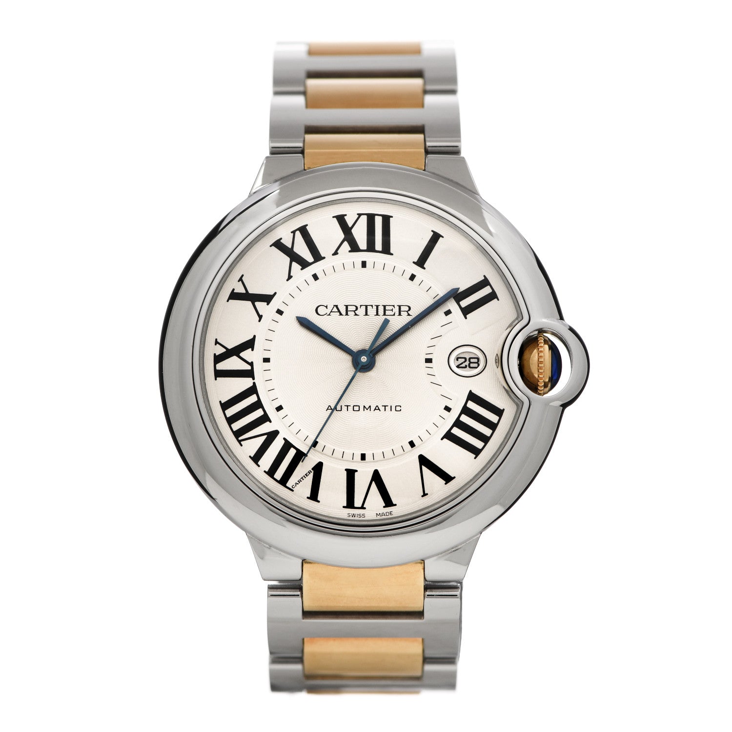 Cartier Stainless Steel 18K Yellow Gold 42mm Ballon Bleu De Cartier Automatic Watch 1 of 5
