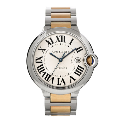 Cartier Stainless Steel 18K Yellow Gold 42mm Ballon Bleu De Cartier Automatic Watch 1 of 5