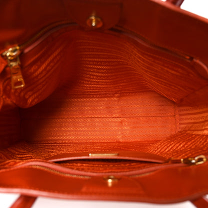 Prada Saffiano Vernice Shopping Tote Arancio 5 of 9