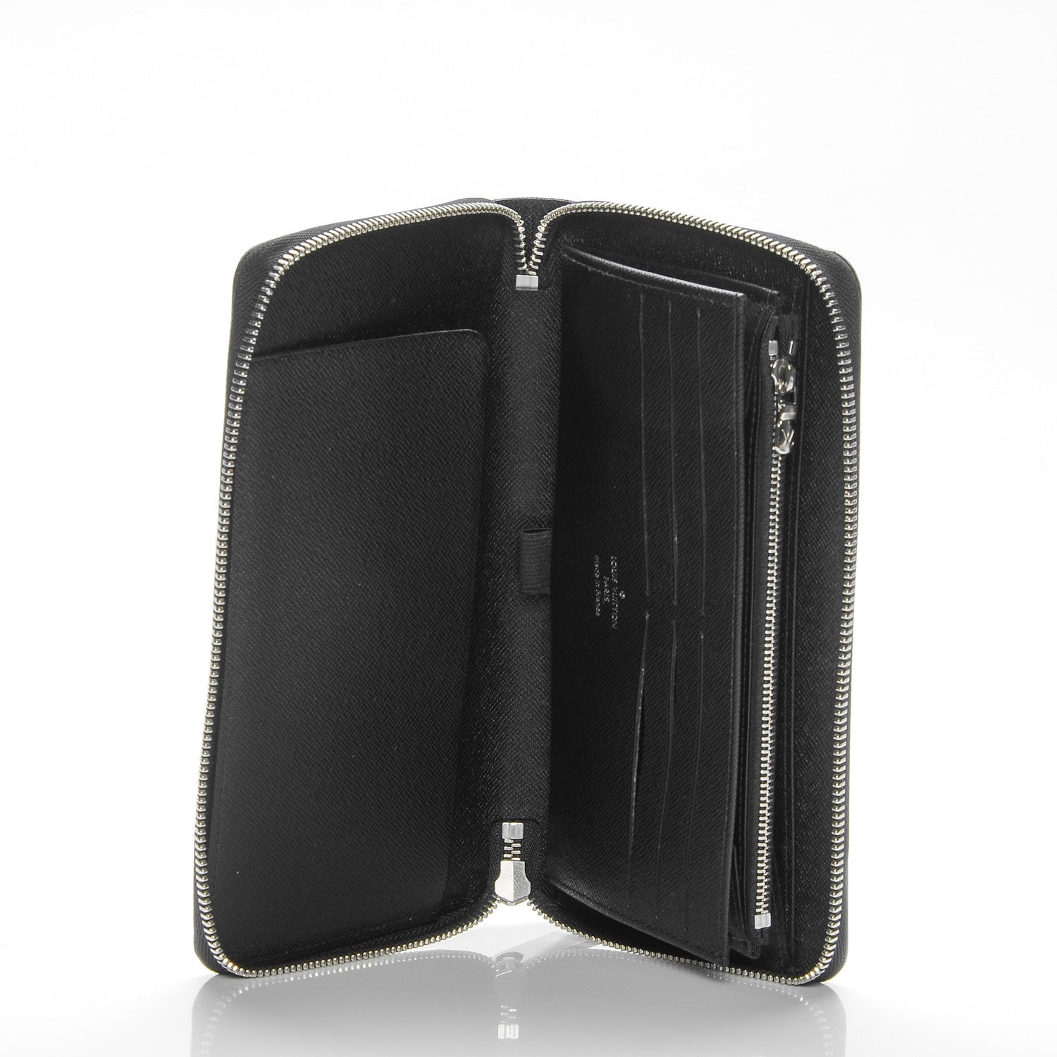 Louis Vuitton Epi Zippy Organizer Wallet Black 5 of 6