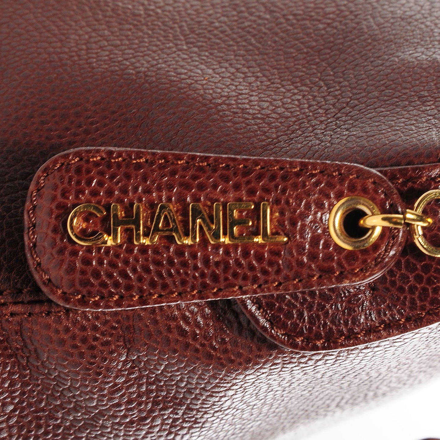 Caviar Shoulder Bag Brown