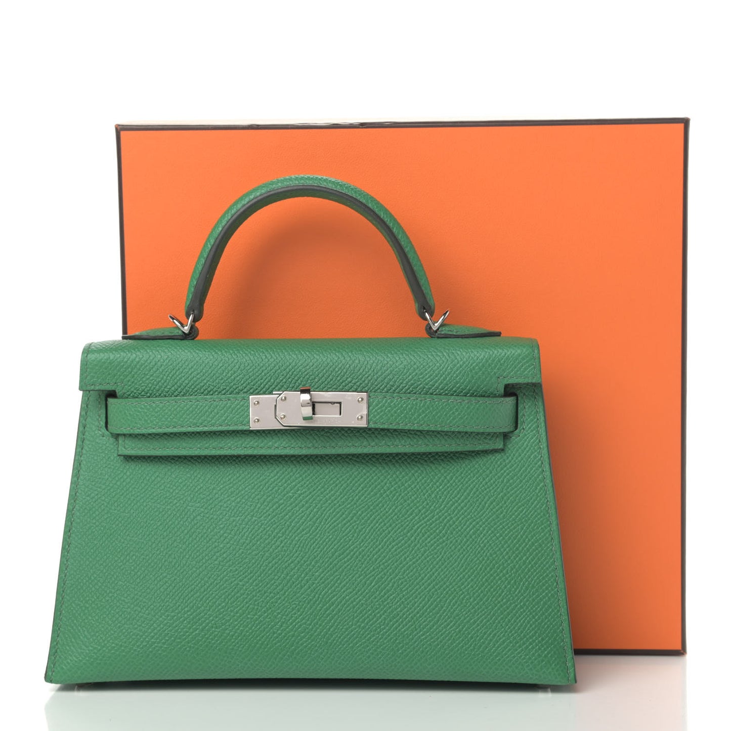 Epsom Verso Mini Kelly Sellier 20 Cactus Paille