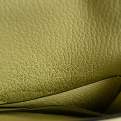 Hermes Chevre Mysore Roulis Slim Wallet Jaune Bourgeon 7 of 10