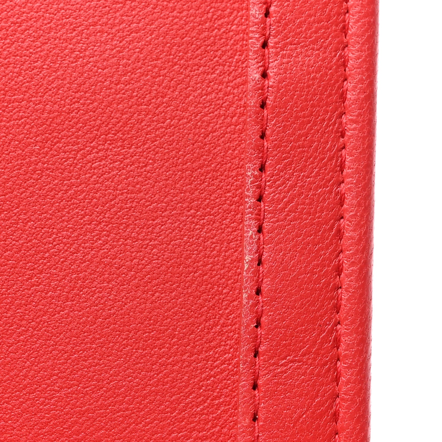 Chanel Lambskin Quilted Card Holder Wallet Red 14 of 14