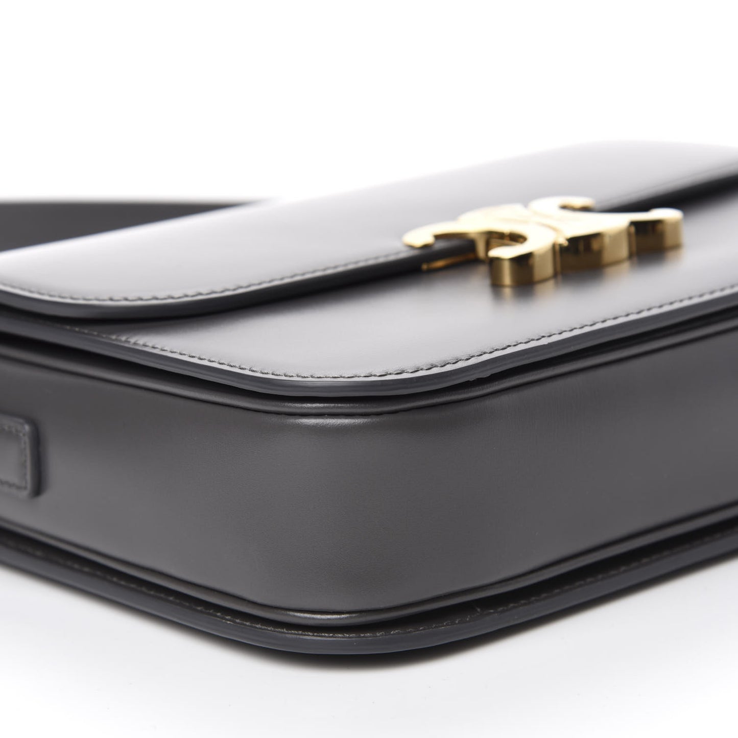 Shiny Calfskin Medium Triomphe Grey