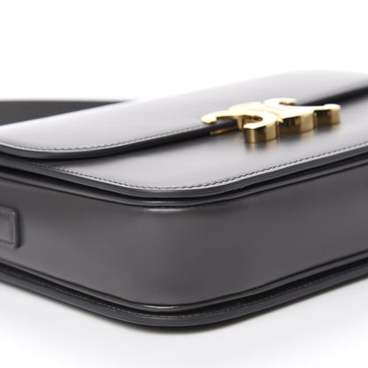 Celine Shiny Calfskin Medium Triomphe Grey 6 of 12