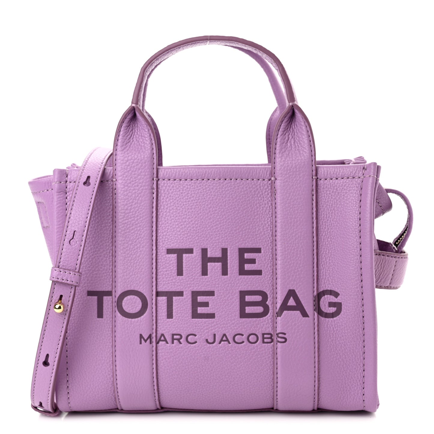 Grained Calfskin Small The Tote Bag Regal Orchid