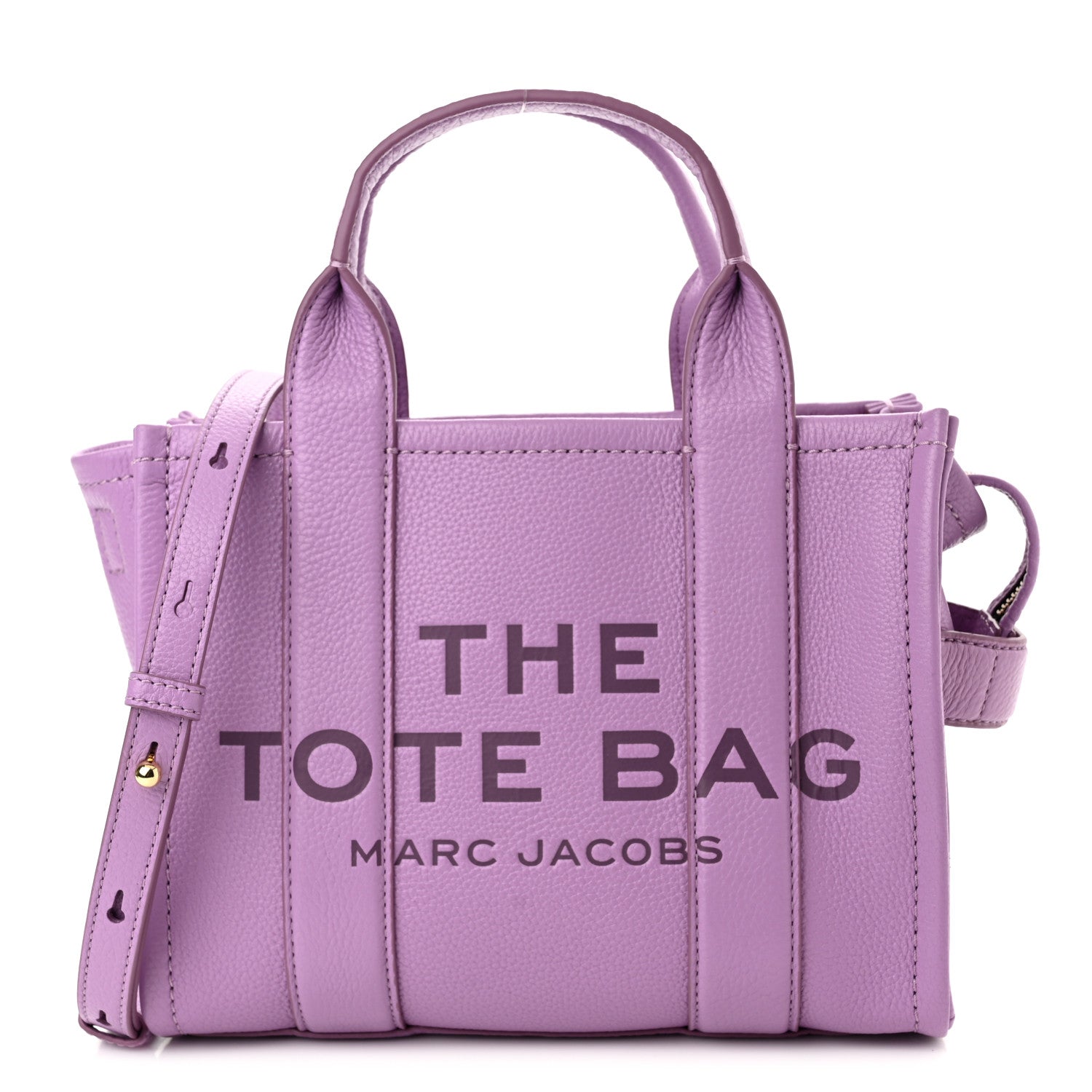 Marc Jacobs Grained Calfskin Small The Tote Bag Regal Orchid 1 of 11
