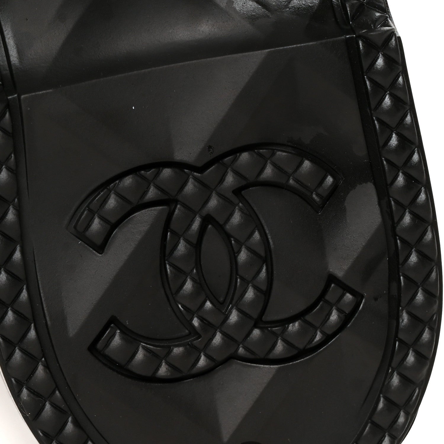 Chanel Caoutchouk CC High Boots 39 Black 7 of 10