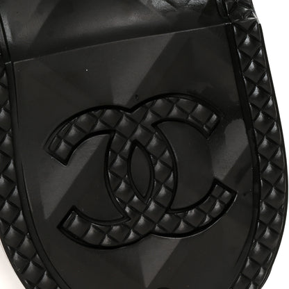 Chanel Caoutchouk CC High Boots 39 Black 7 of 10
