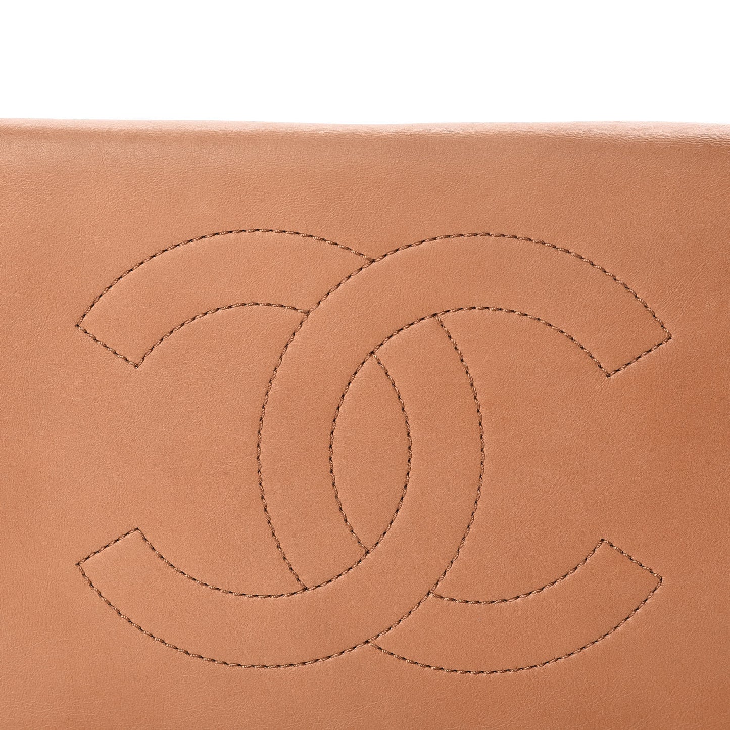 Calfskin Quilted Small Easy Shopping Tote Dark Beige