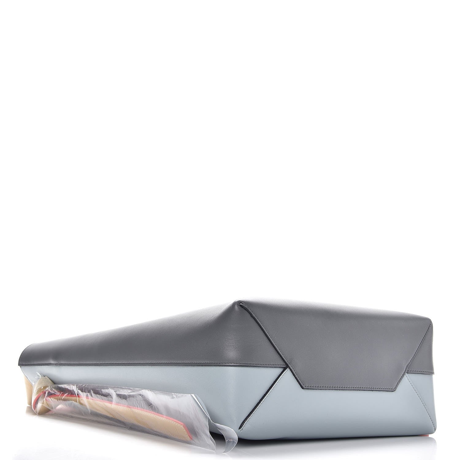 Celine Shiny Smooth Calfskin Small Twisted Cabas Kohl Cloud 5 of 8