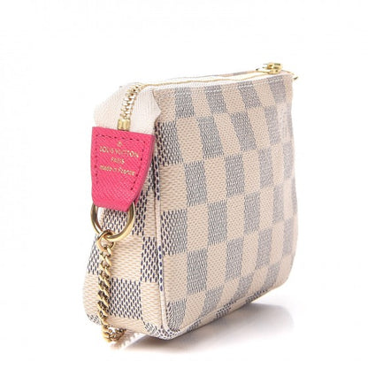 Louis Vuitton Damier Azur 2015 Christmas Animation Mini Pochette Accessories 3 of 7
