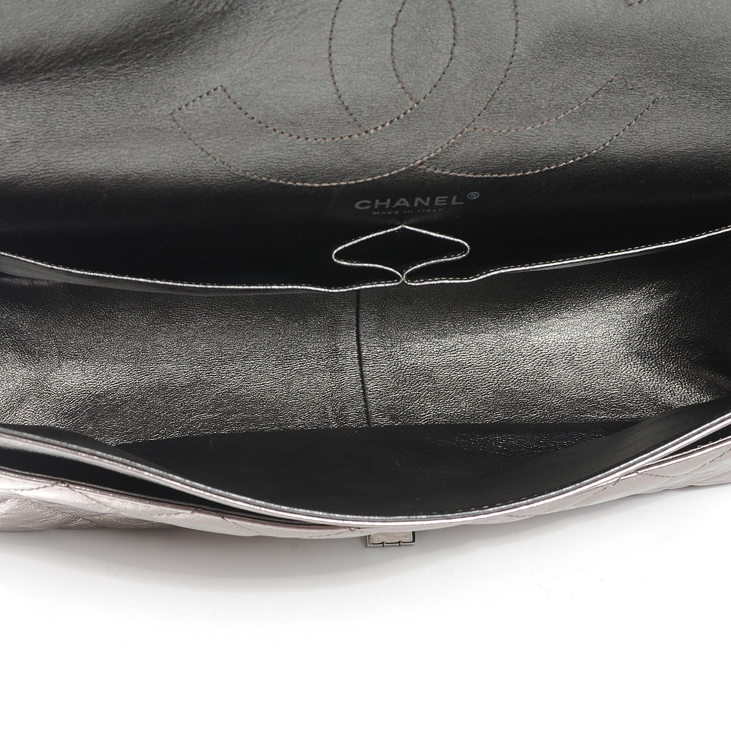 Chanel Aged Calfskin 2.55 Reissue 228 Flap Dark Silver 5 of 7