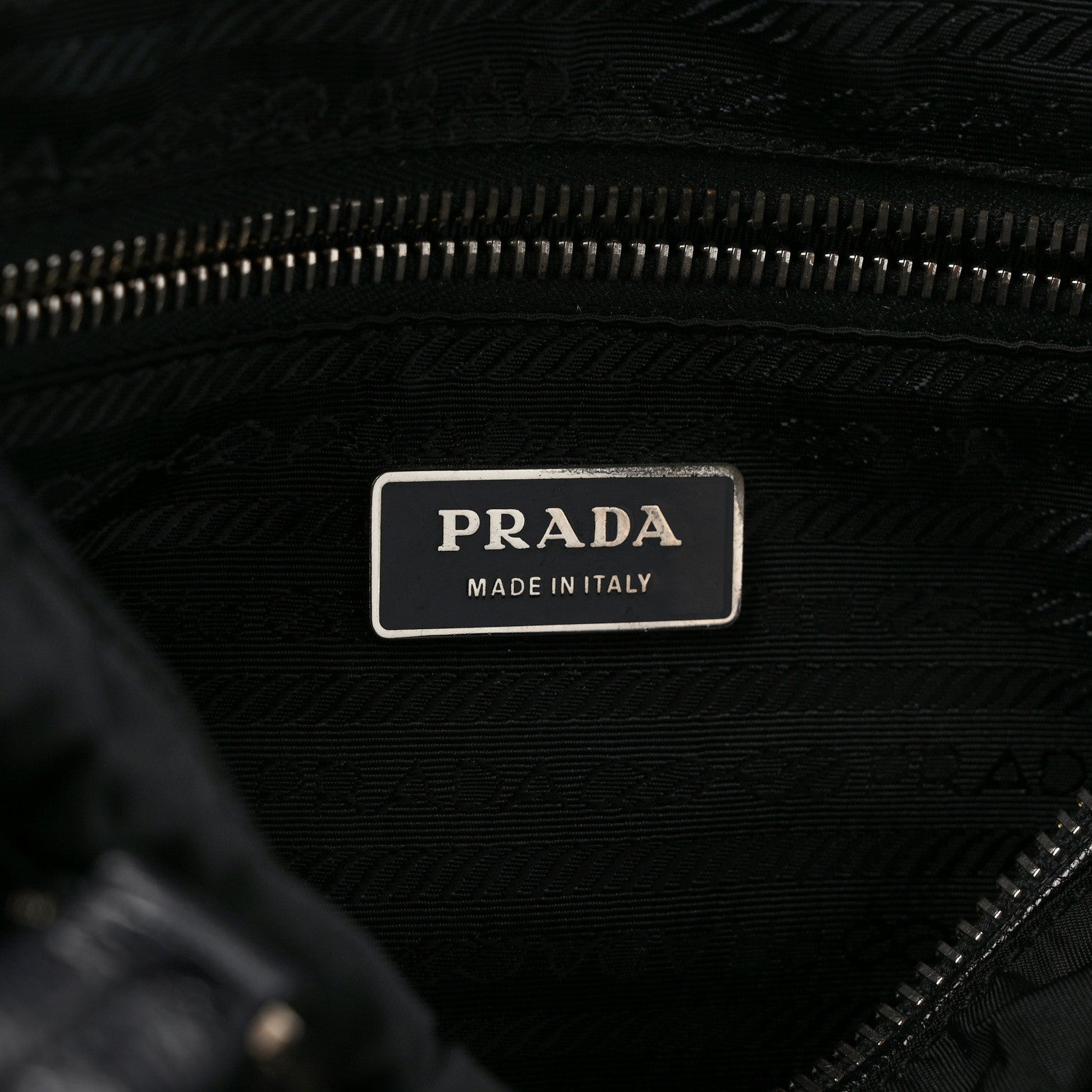 Prada Tessuto Nylon Shoulder Bag Black 5 of 7