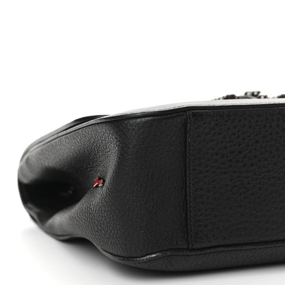 Christian Louboutin Calfskin Small Sweet Charity NV Shoulder Bag Black 7 of 9