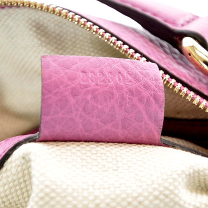 Gucci Pebbled Calfskin Medium Soho Boston Fresia Rose 10 of 10